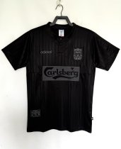 1995-1996 LIV Black Special Edition Retro Soccer Jersey