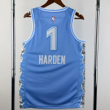 24-25 Cleveland Cavaliers HARDEN #1 Light blue City Edition Top Quality Hot Pressing NBA Jersey