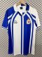 26-27 La Coruna White Blue Retro Version Fans Soccer Jersey