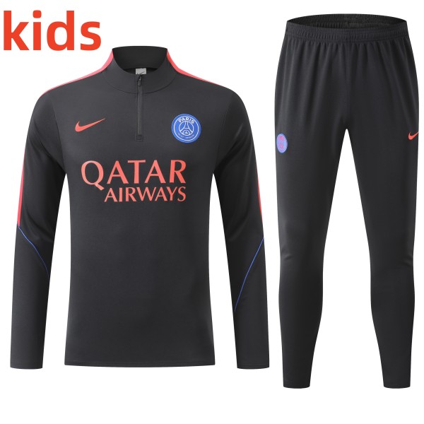 26-27 PSG High Quality Kids Half Pull Tracksuit