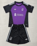 26-27 LIV Purple Goalkeeper Kids Soccer Jersey