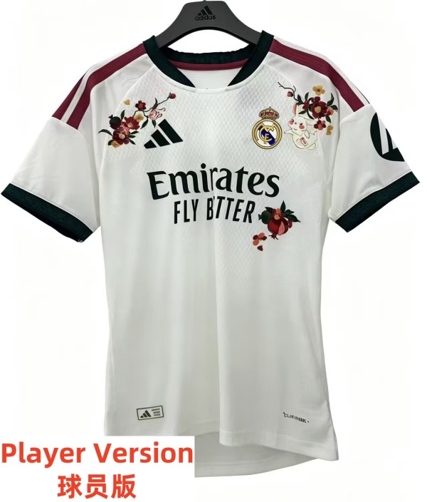 26-27 RMA Home Embroidered Version Player Version Soccer Jersey