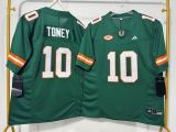 2026 Miami Hurricanes TONEY #10 Top Quality Jersey