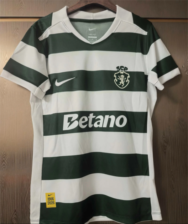 26-27 Sporting Lisbon Home Women Soccer Jersey(女)