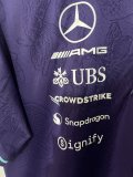 2026 F1 Benz New Pattern Short Sleeve Racing Suit