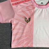 26-27 Argentina Pink Messi Farewell Match Women Cheerleading Short-sleeved (女)