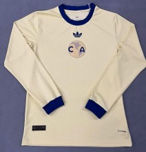 26-27 Club America Yellow 110th Anniversary Edition Long Sleeve Fans Soccer Jersey (长袖)