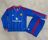 26-27 Man Utd Away Long Sleeve Kids Soccer Jersey (长袖)