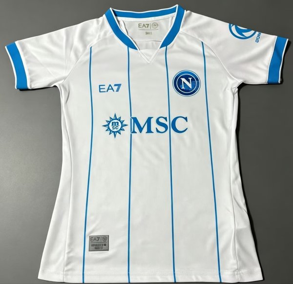 26-27 Napoli Away Women Fans Soccer Jersey (女)