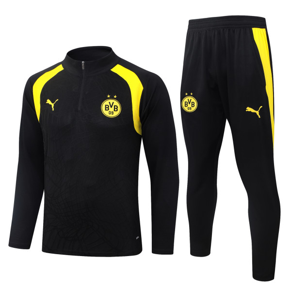 26-27 Dortmund High Quality Half Pull Tracksuit