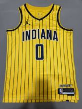 26-27 Indiana Pacers Statement Edition Jersey Haliburton  #0  Hot Pressing NBA Jersey