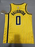 26-27 Indiana Pacers Statement Edition Jersey Haliburton  #0  Hot Pressing NBA Jersey