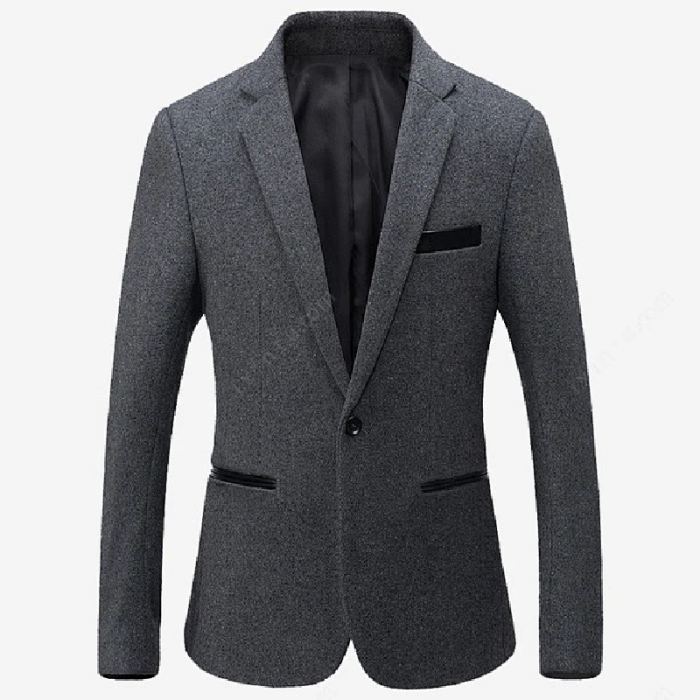 COOFANDY Men's Wool Blend Coat with Detachable Plaid Scarfs Notched Collar Single Breasted Pea Coat Trench Overcoat