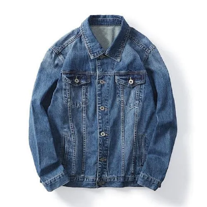 Denim Jeans Jackets For Slim Fit Destroyed Distressed Fashion Ripped Vintage Coat Jeans Jacket