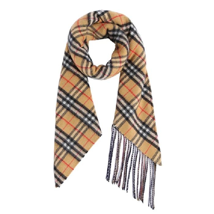 American Trends Mens Winter Warm Long Soft Scarf Plaid Tassel Scarf for Men Soft Classic Scarves
