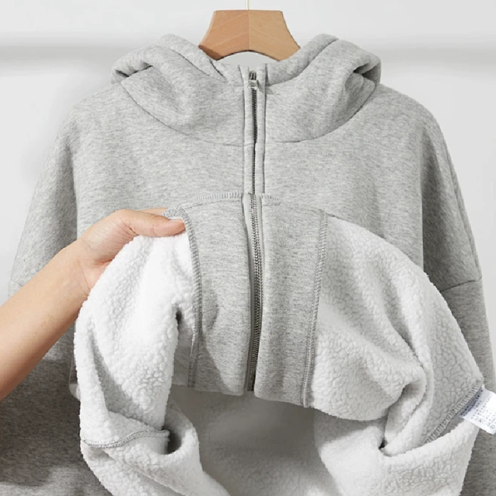 SWISSWELL Hoodies for Women Winter Fleece Sweatshirt - Full Zip Up Thick Sherpa Lined Hooded Jacket