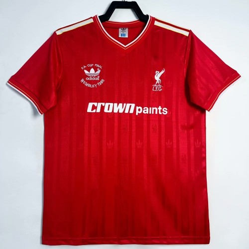 Retro 86/87 Liverpool home football Jersey