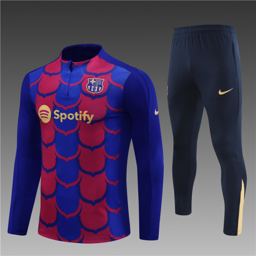 24/25 Barcelona training suit Red Blue