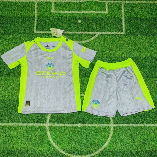 25/26 Manchester City third kids kit