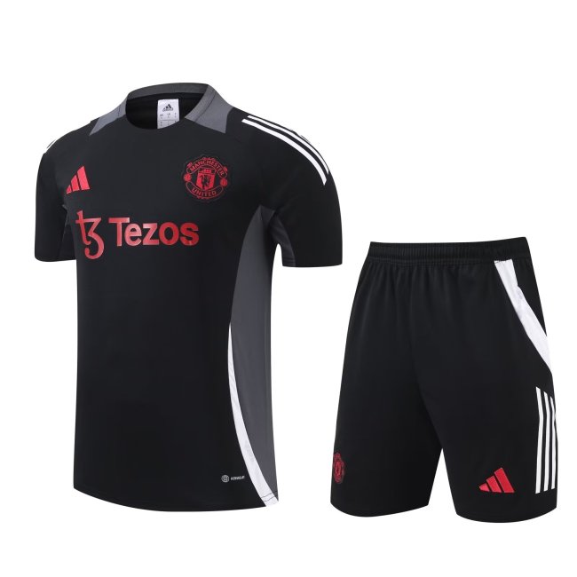 24/25 Manchester United Short sleeve black training suit