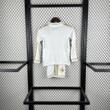 Retro 11/12 Real Madrid home kids kit long sleeves