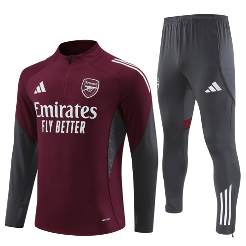 25/26 Arsenal kids training suit maroon