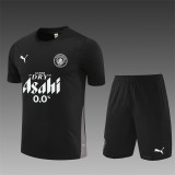 25/26 Manchester City Short sleeve training suit black