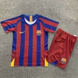 Retro 05/06 Barcelona home kids kit