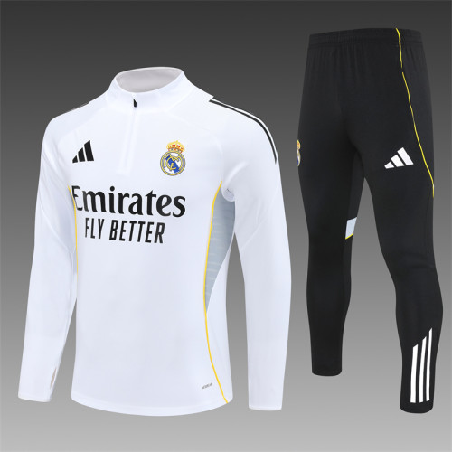 25/26 Real Madrid Kids training suit white