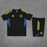 25/26 Manchester United Short sleeve training suit black