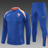 25/26 France kids training suit royal blue