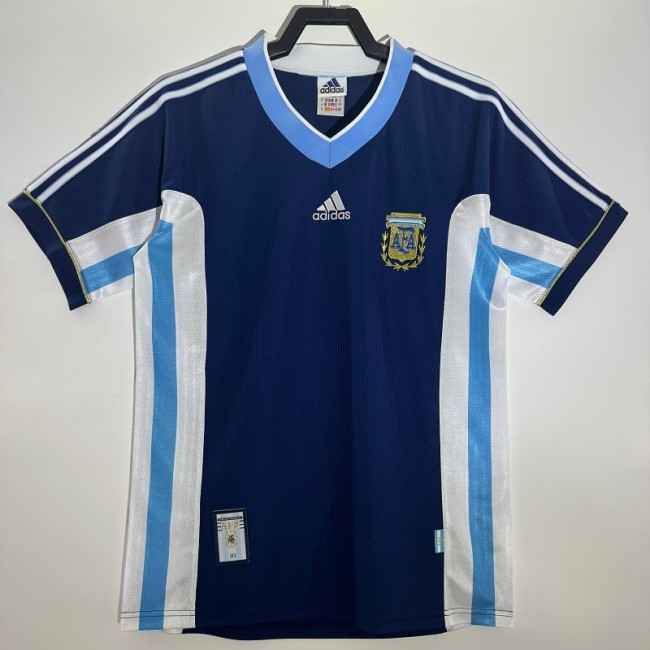 Retro Argentina 1998 away football Jersey