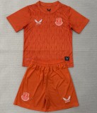 25/26 Everton goalkeeper kids kit orange