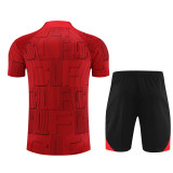 23/24 Liverpool kids Short sleeve red training suit