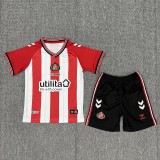 25/26 Sunderland home kids kit