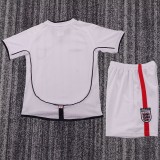 Retro 2002 England home kids kit