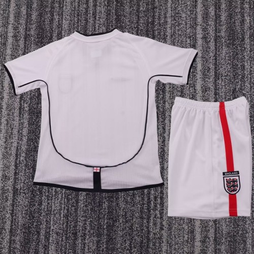 Retro 2002 England home kids kit