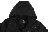 Nike black long cotton coat jacket