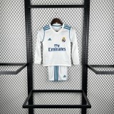 Retro 17/18 Real Madrid home kids kit long sleeves