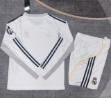 25/26 Real Madrid home kids kit long sleeves