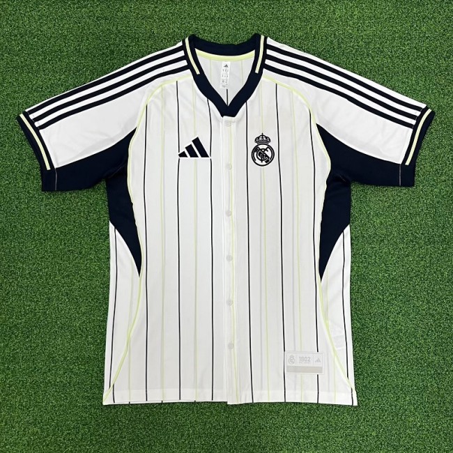 25/26 Real Madrid baseball jersey
