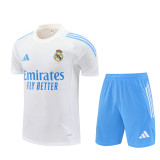 25/26 Real Madrid kids Short sleeve training suit white