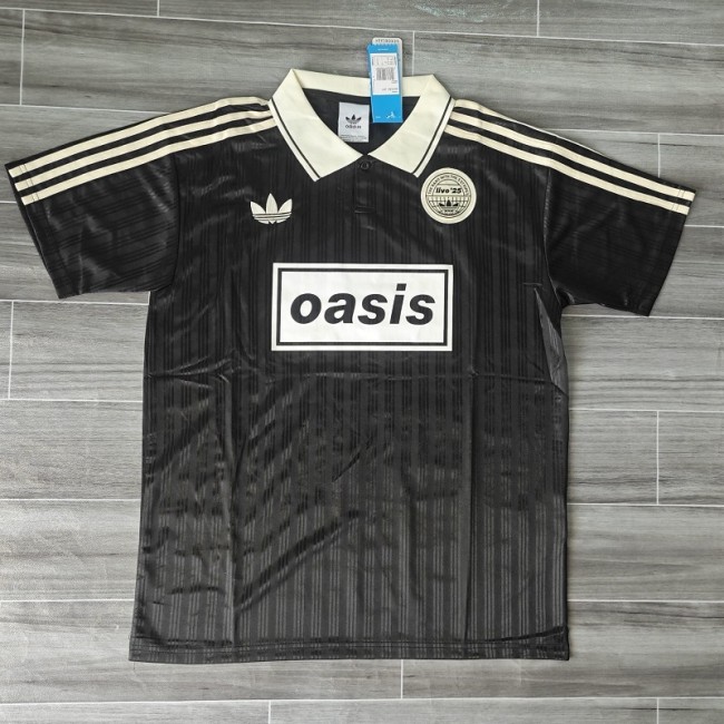 25/26 oasis football jersey black