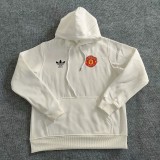 Retro Manchester United plush hoodie