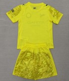 25/26 Manchester City goalkeeper kids kit yellow