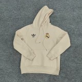 Retro Real Madrid plush hoodie