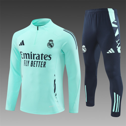24/25 Real Madrid Adult training suit Light blue