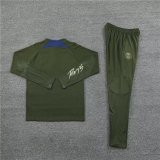 23/24 PSG Jordan Army green kids training suit