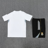 25/26 Real Madrid Short sleeve Adult training suit white