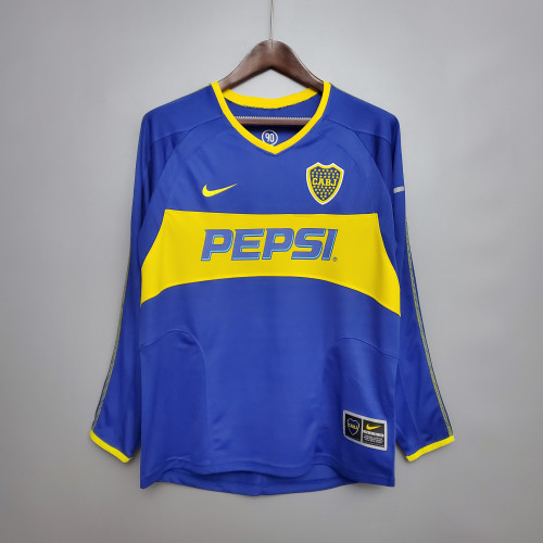 Retro Long Sleeve Boca Juniors 03/04 home
